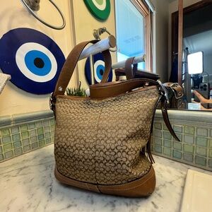Brown Patterned Women's Bag